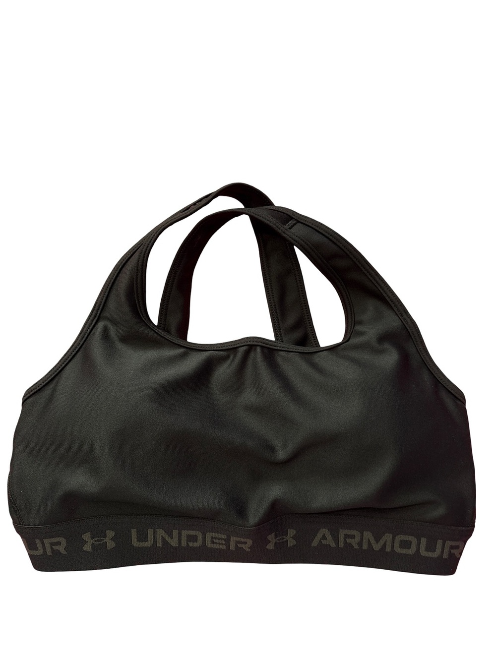 Under Armour Women’s Crossback Mid Bra Black Size M NWT